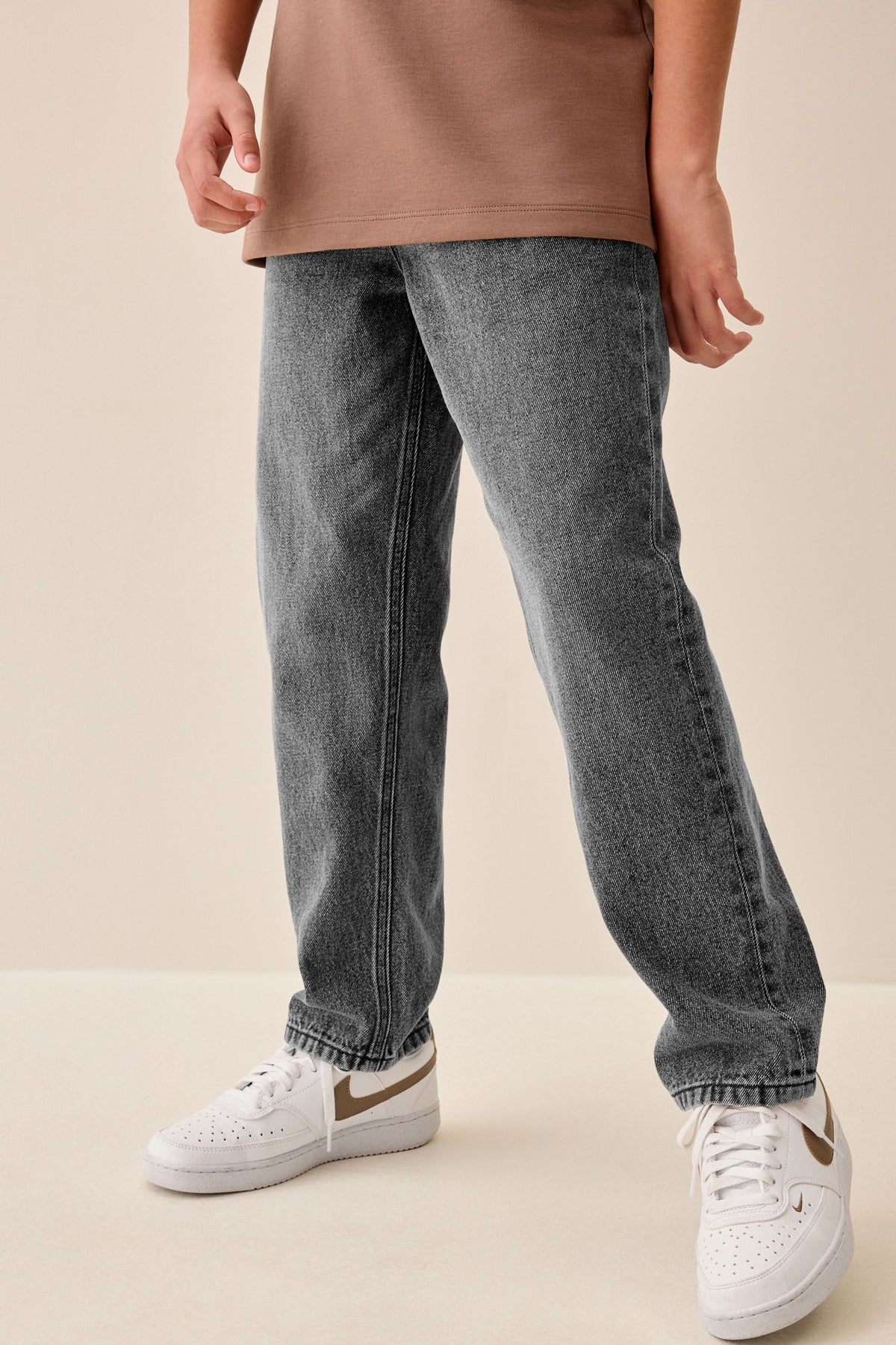 Jeans Stretch Regular Fit Denim Gri - Denim Gri, Băieți, 3 ani - 16 ani, NEXT - imagine 7