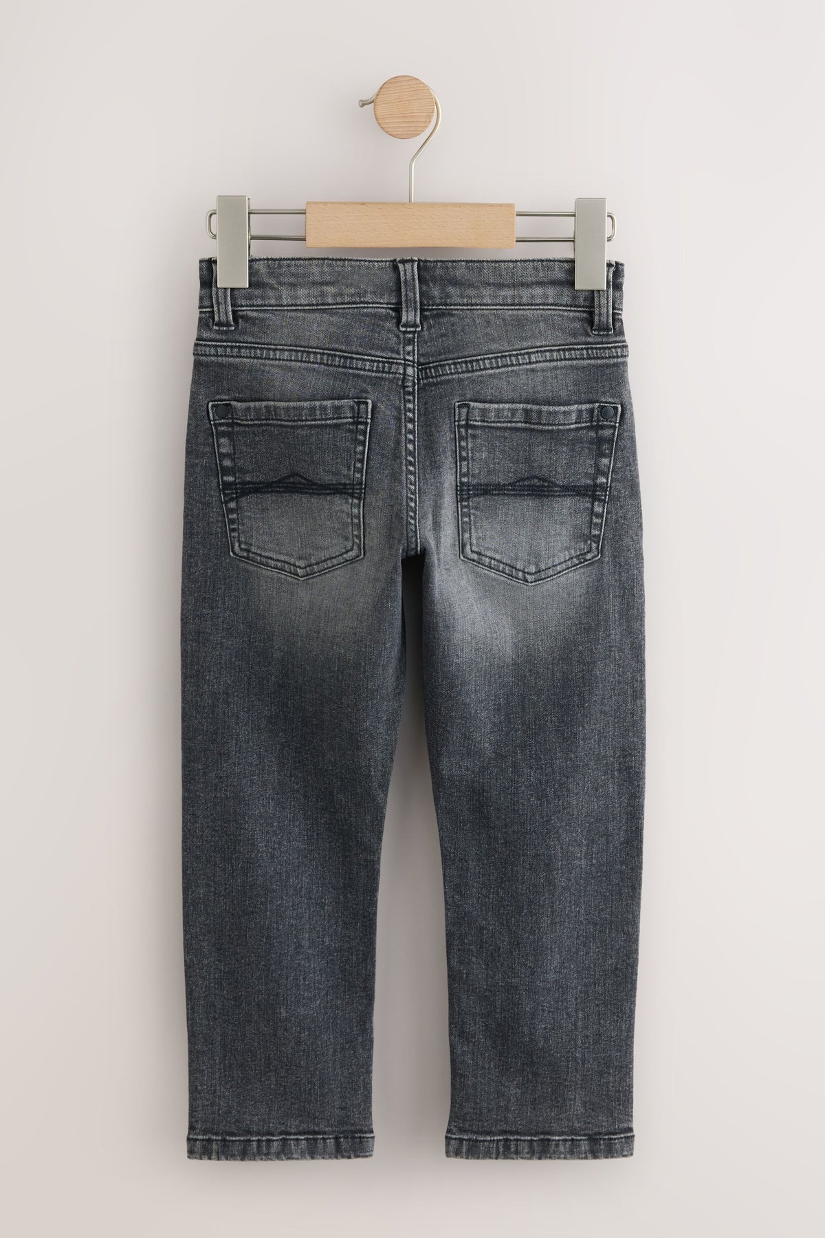 Jeans Stretch Regular Fit Denim Gri - Denim Gri, Băieți, 3 ani - 16 ani, NEXT - imagine 3