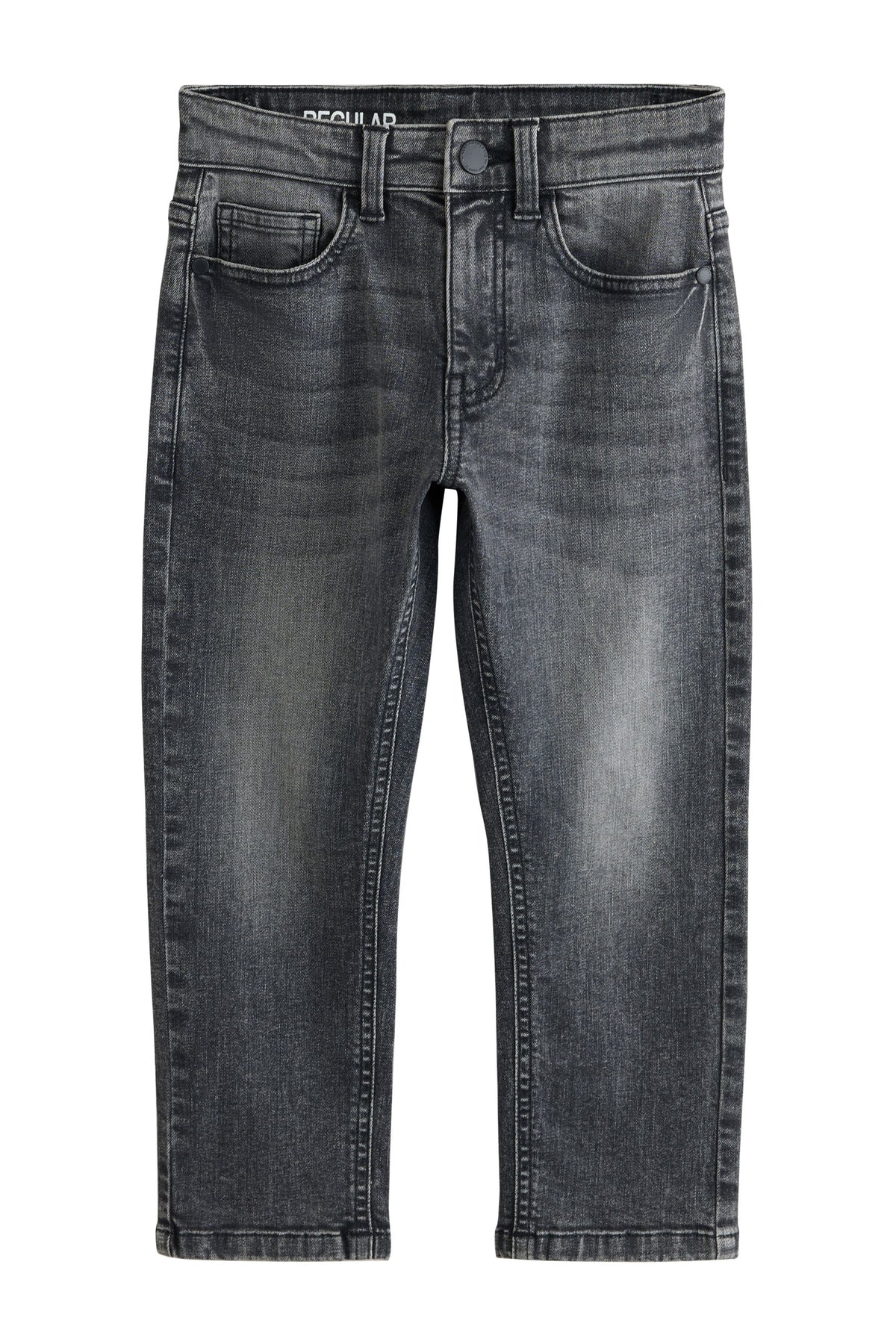 Jeans Stretch Regular Fit Denim Gri - Denim Gri, Băieți, 3 ani - 16 ani, NEXT - imagine 4