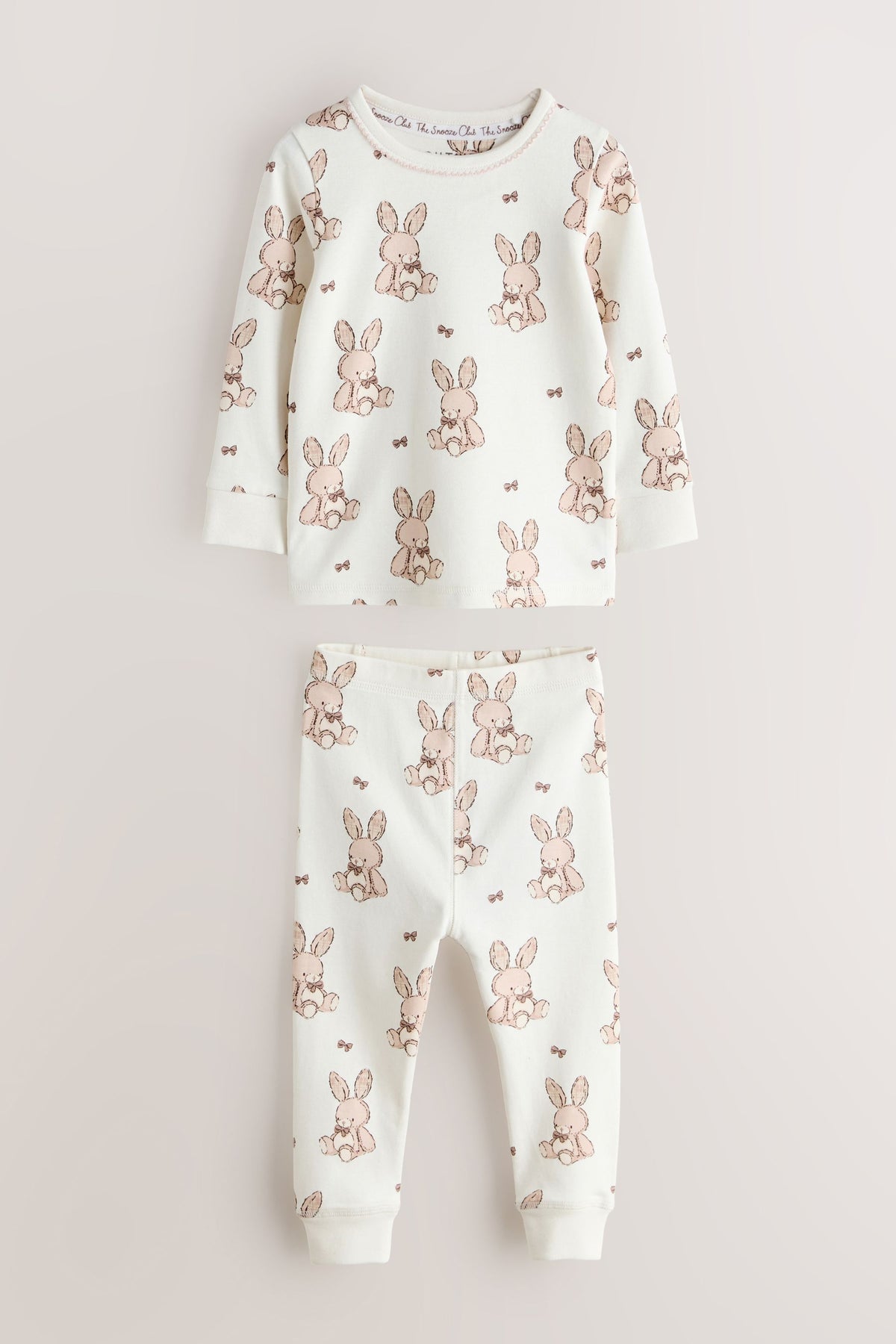 Pijamale Snuggle cu Imprimare Iepuraș Neutru Set de 3 - Neutru, Fete, 9-12 luni - 11-12 ani, NEXT - imagine 13
