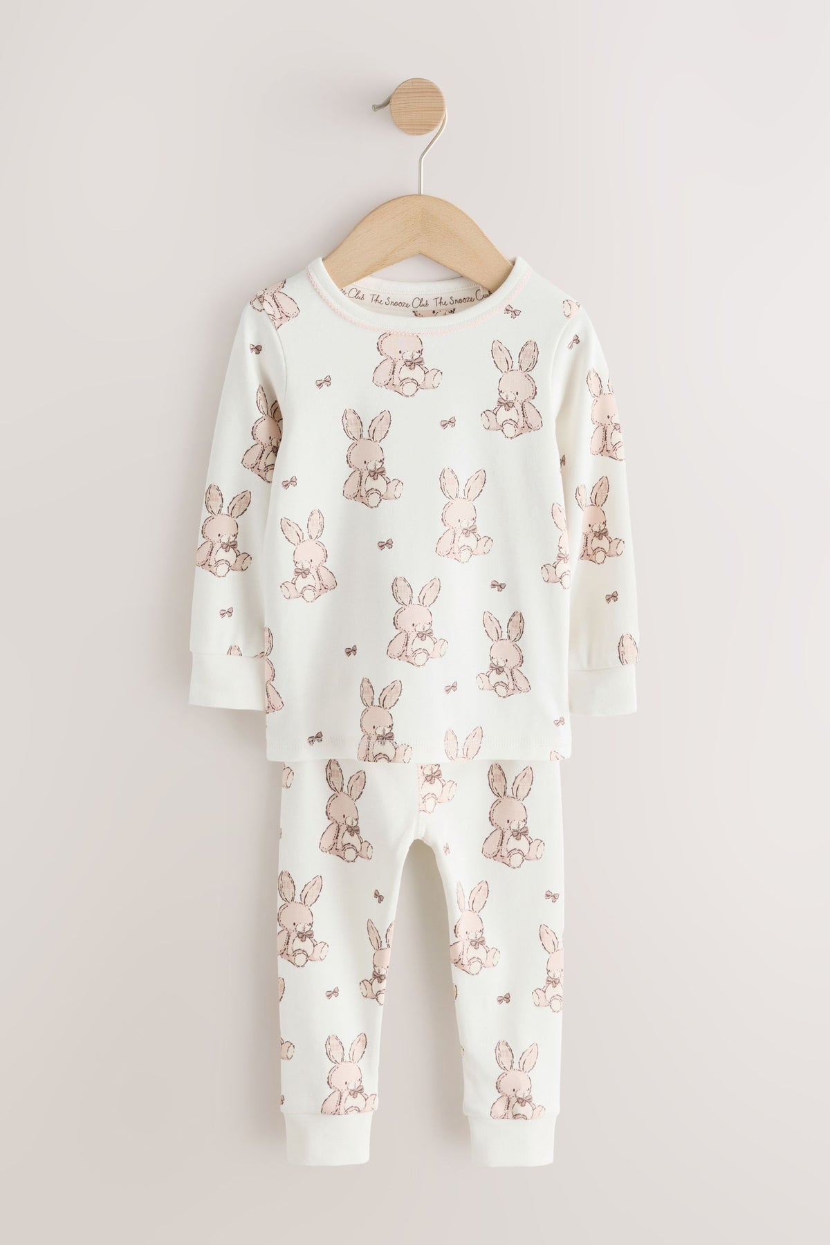 Pijamale Snuggle cu Imprimare Iepuraș Neutru Set de 3 - Neutru, Fete, 9-12 luni - 11-12 ani, NEXT - imagine 5