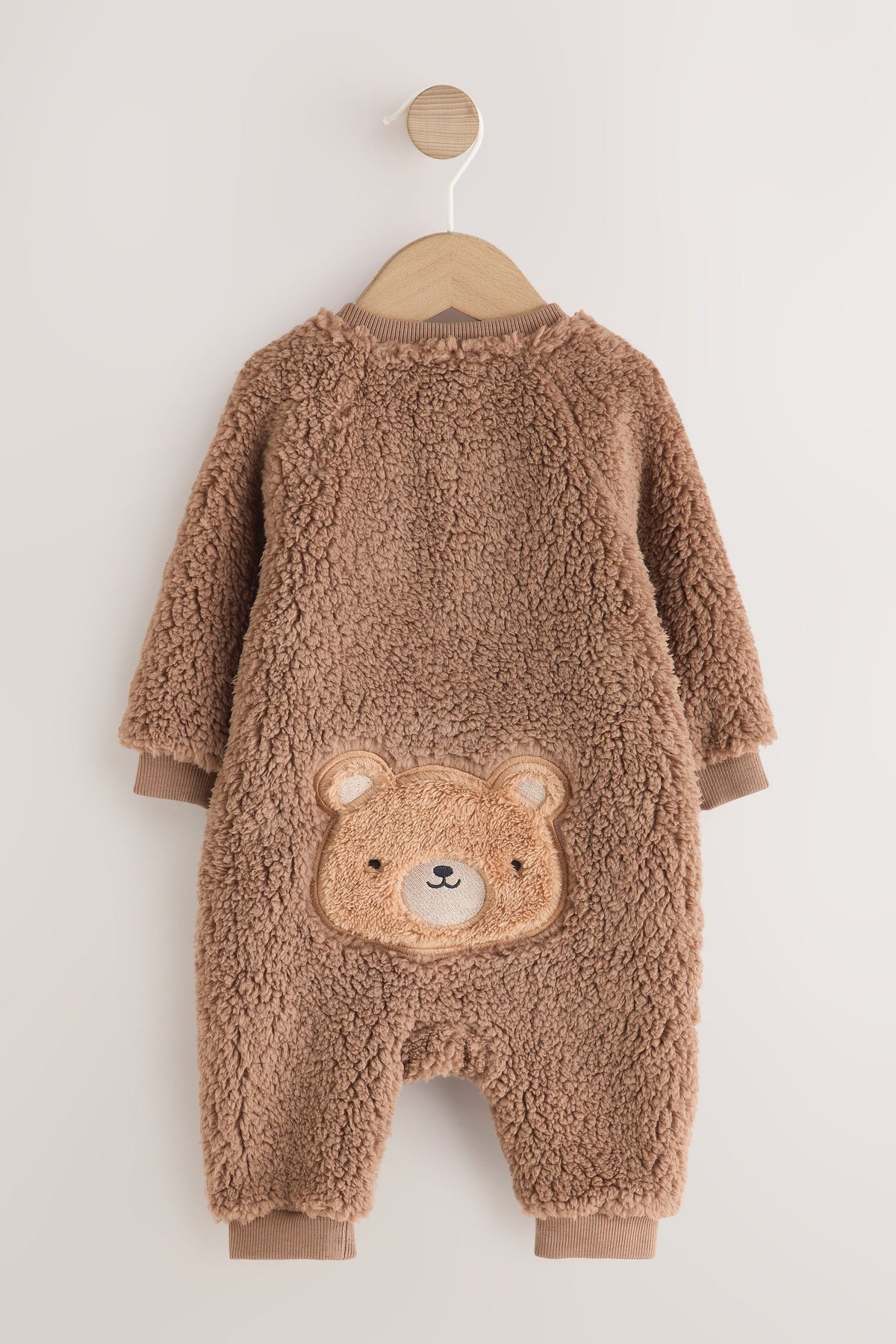 Salopetă cu fermoar dublu Brown Bear Borg - Maro, Nou-născut, Prima Mărime - 2-3 Ani, NEXT - imagine 4