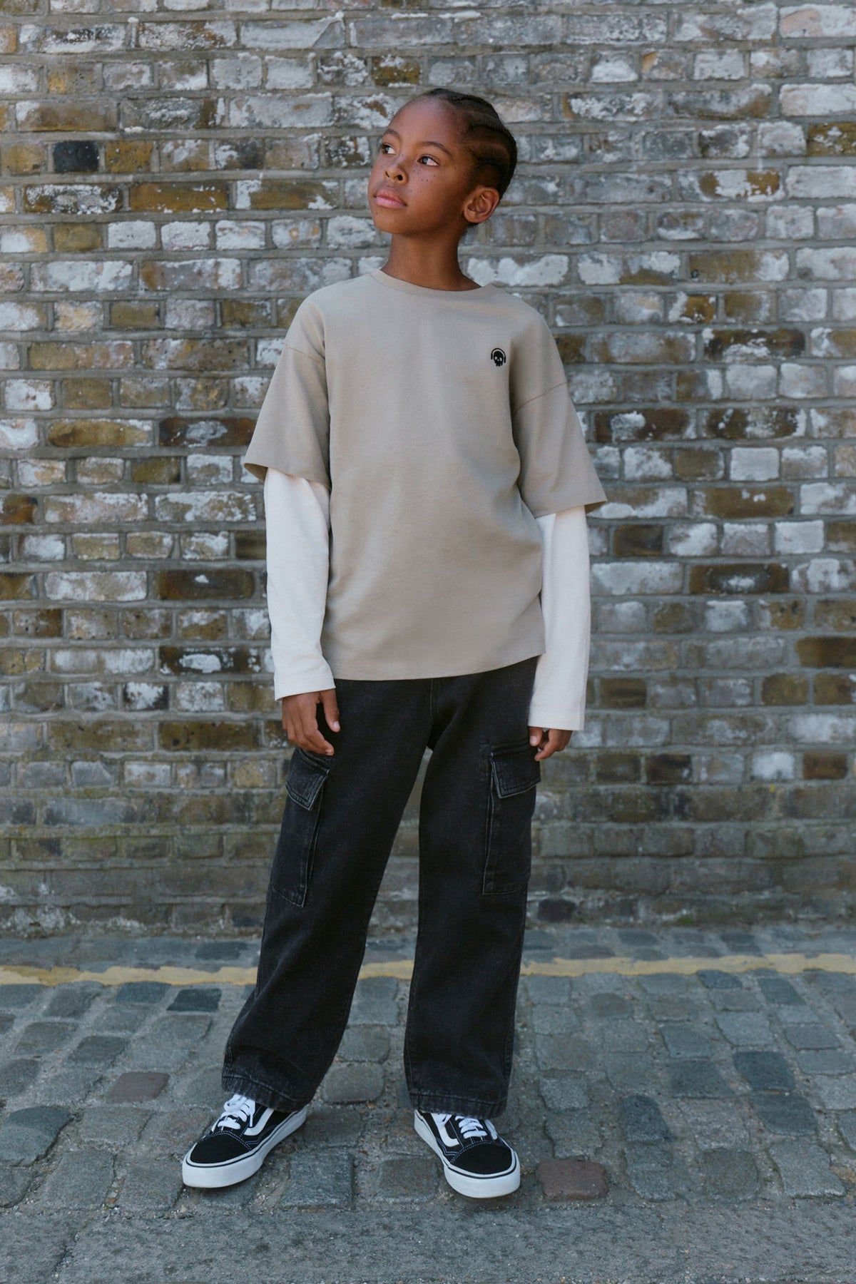 Tricou cu mânecă lungă Skate Tan Brown - Tan Brown, Băieți, 3 ani - 16 ani, NEXT - imagine 5