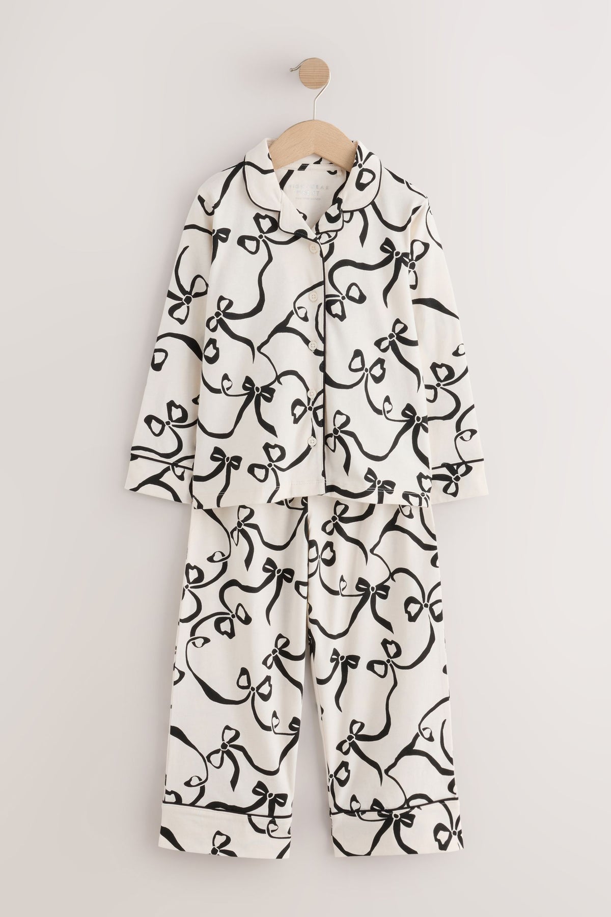 Pijamale cu butoni albi/negru din jerse - Multi, Fete, 3 ani - 16 ani, NEXT - imagine 8