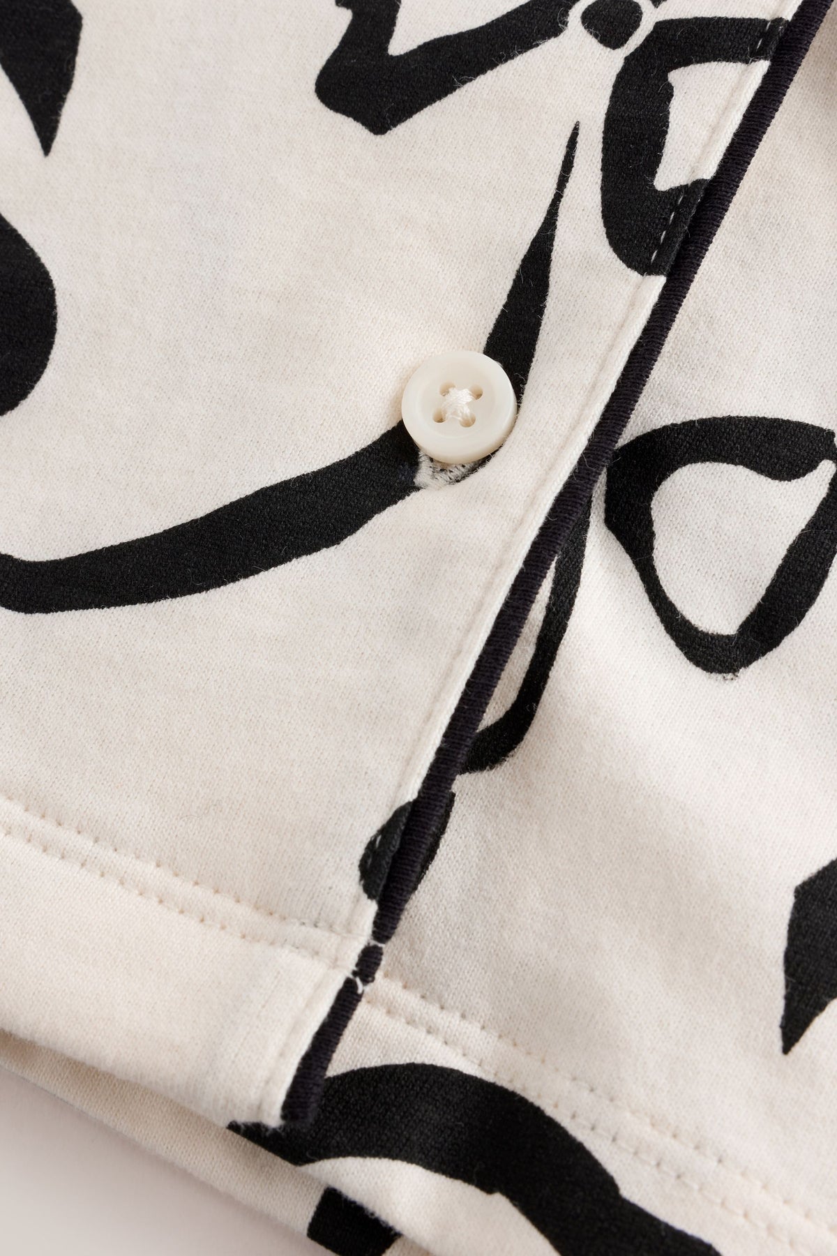 Pijamale cu butoni albi/negru din jerse - Multi, Fete, 3 ani - 16 ani, NEXT - imagine 12
