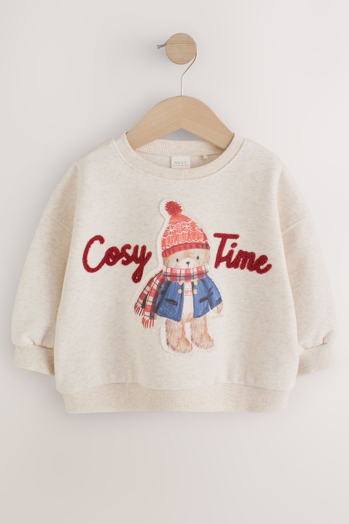 Pulover cu guler rotund crem - Crem, Fete, 3-6 luni - 6-7 ani, NEXT - imagine 12