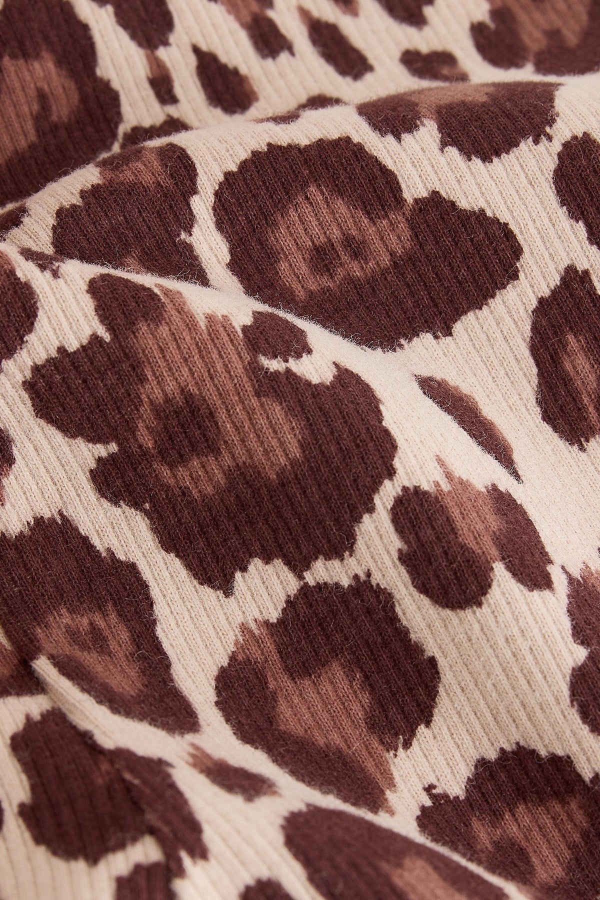 Colanți evazați reiați cu imprimeu leopard – animal print, fete, 3-6 luni - 6-7 ani, NEXT - imagine 8
