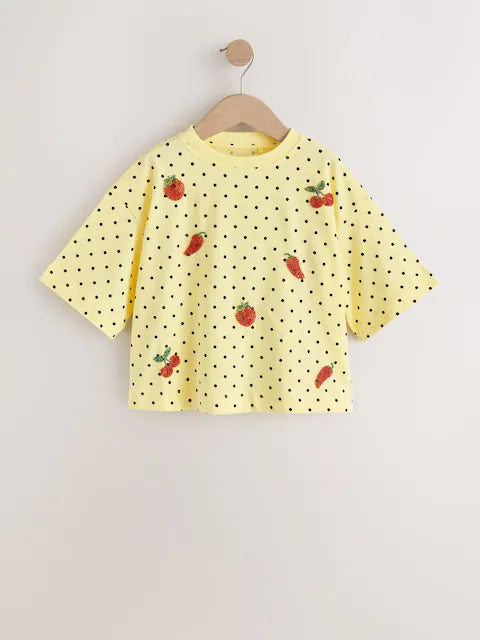 Tricou oversized pentru fete, NEXT