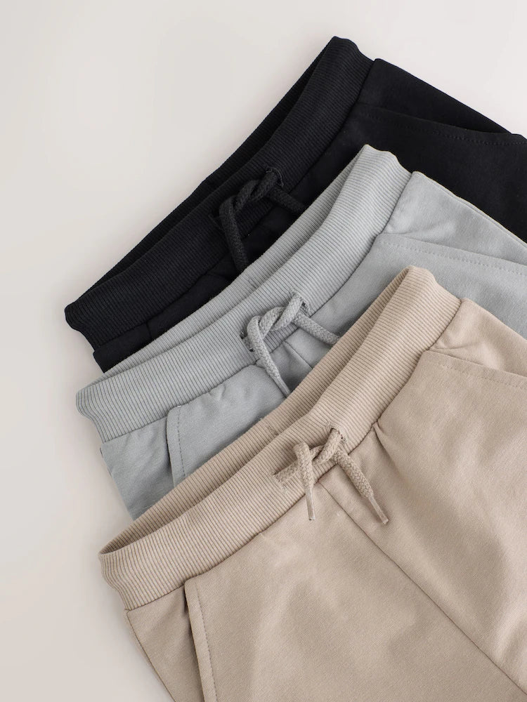 Set 3 joggers super skinny – negru/gri, băieți, 3-6 luni - 5-6 ani, NEXT