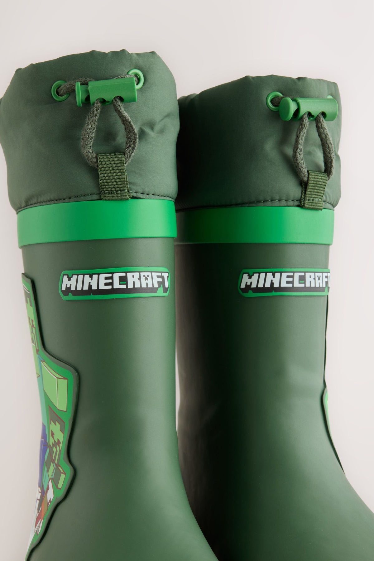 Cizme cu manșetă Minecraft verzi - verde, băieți, 9 EU 26.5 - 6 EU 39, NEXT - imagine 3