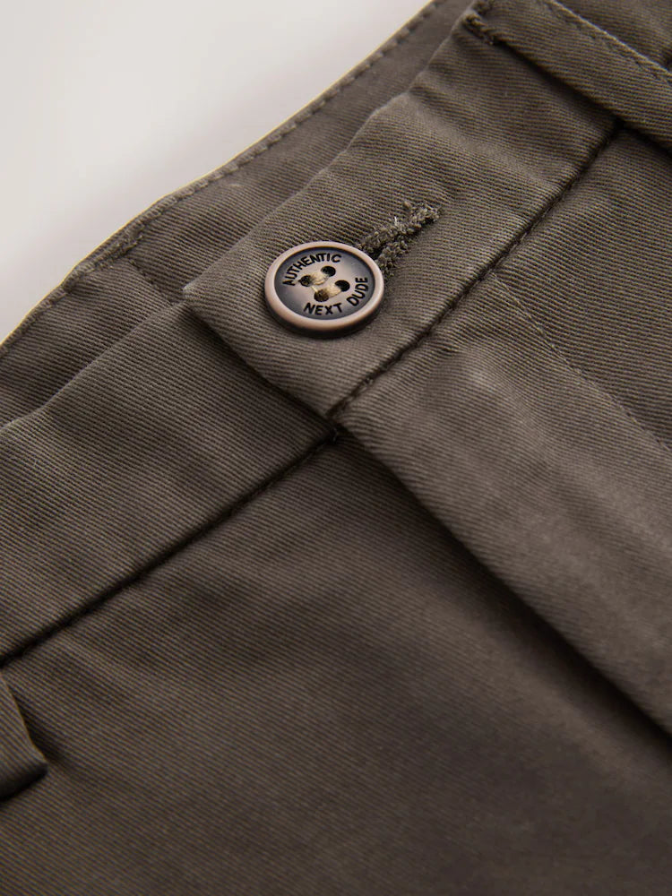 Pantaloni chino elastici, croială regular – maro, băieți, 3 ani - 14 ani, NEXT