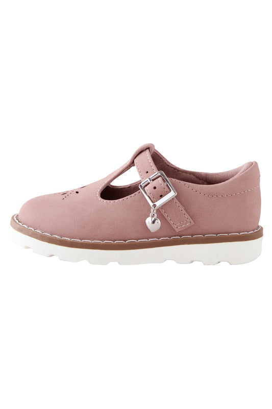 Pantofi cu baretă T, calapod standard (F) – roz, fete, 19 EU - 30.5 EU, NEXT