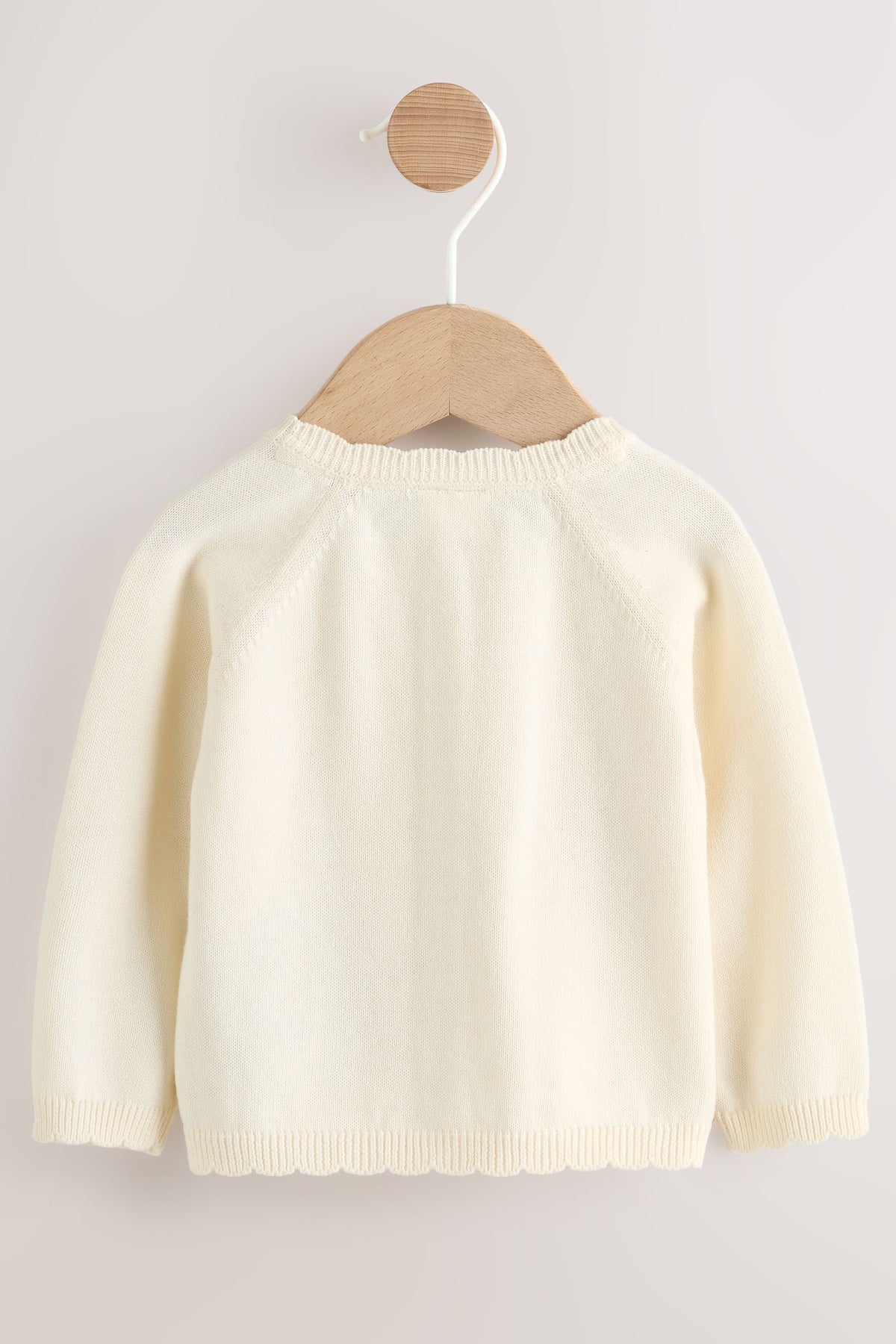 Cardigan pentru bebeluși cu broderie iepuraș – natural, NEXT