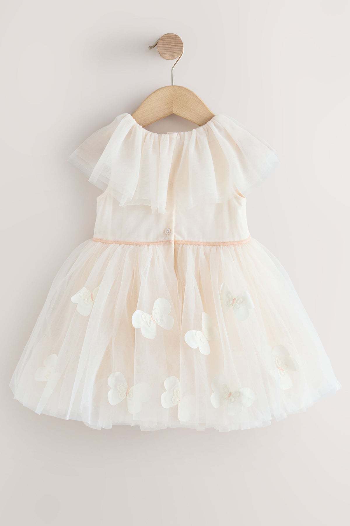 Rochie din tul cu guler cu volane – albă, fete, 3-6 luni - 7-8 ani, NEXT - imagine 8