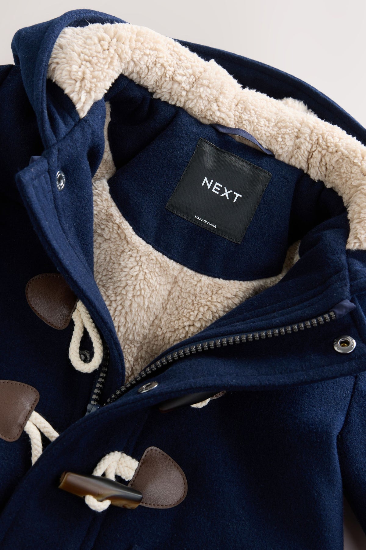 Palton Duffle cu Toggle Navy - Albastru, Băieți, 3-6 luni - 6-7 ani, NEXT - imagine 2