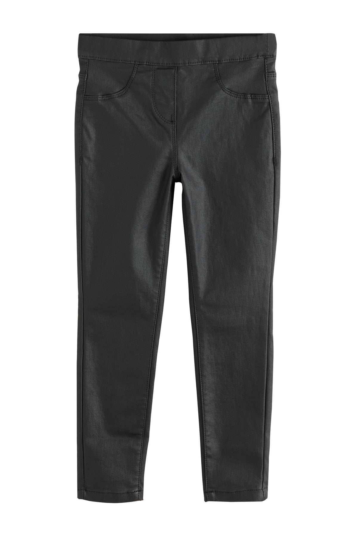 Pantaloni Skinny Acoperiți Negri - Negru, Fete, 3 ani - 16 ani, NEXT - imagine 3