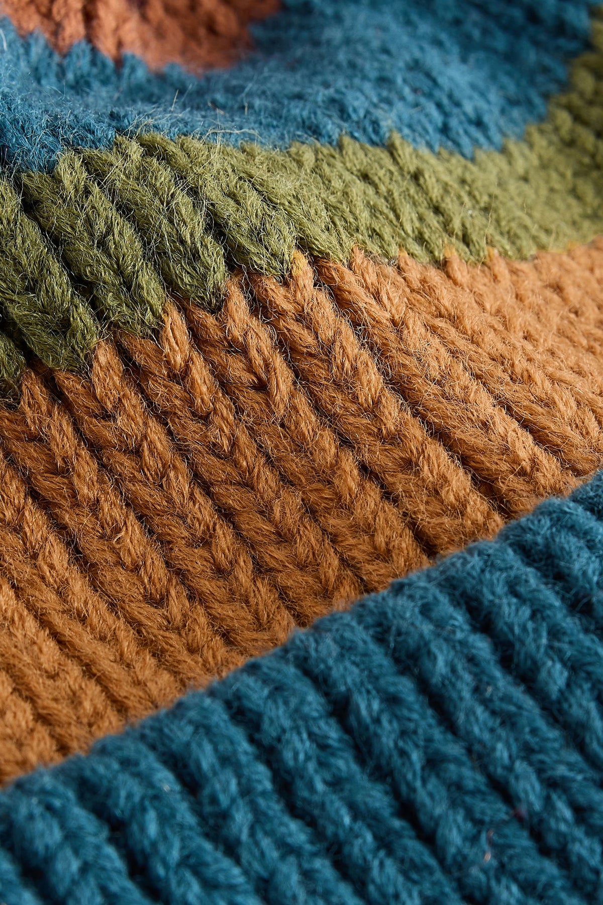 Multi Stripe Knitted Pom Beanie - Multi, Boys, 1-2 Yrs - 14-16 Yrs, NEXT - imagine 5