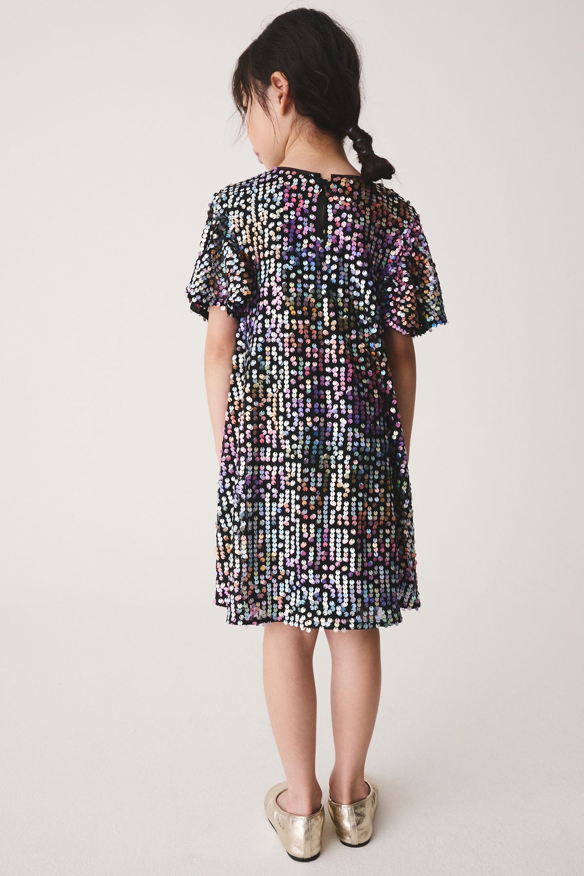 Rochie de ocazie cu paiete – curcubeu, fete, 3 ani - 16 ani, NEXT - imagine 13