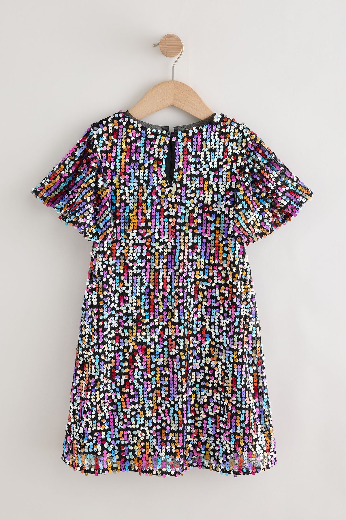 Rochie de ocazie cu paiete – curcubeu, fete, 3 ani - 16 ani, NEXT - imagine 8