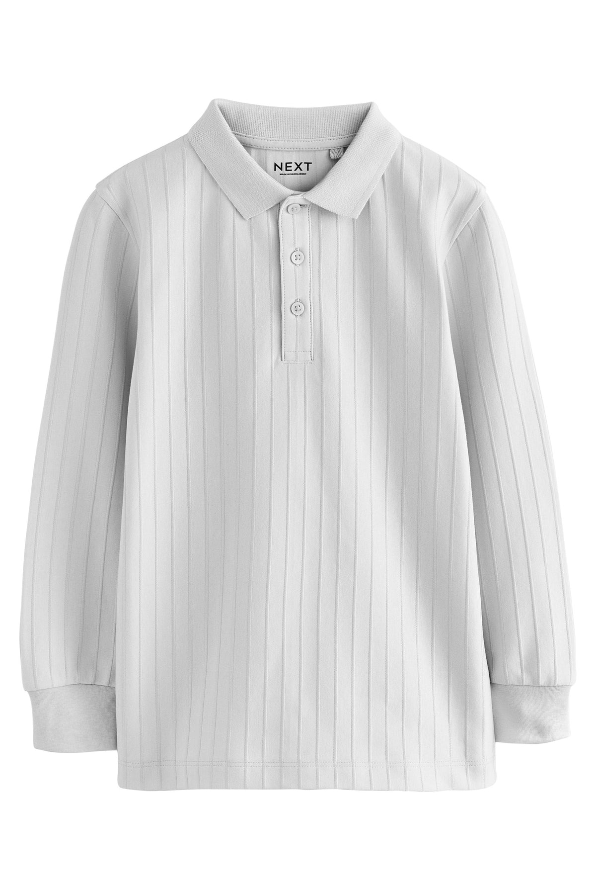 POLO LS V TEXTURE GR - Gri Deschis, Băieți, 3 Ani - 16 Ani, NEXT