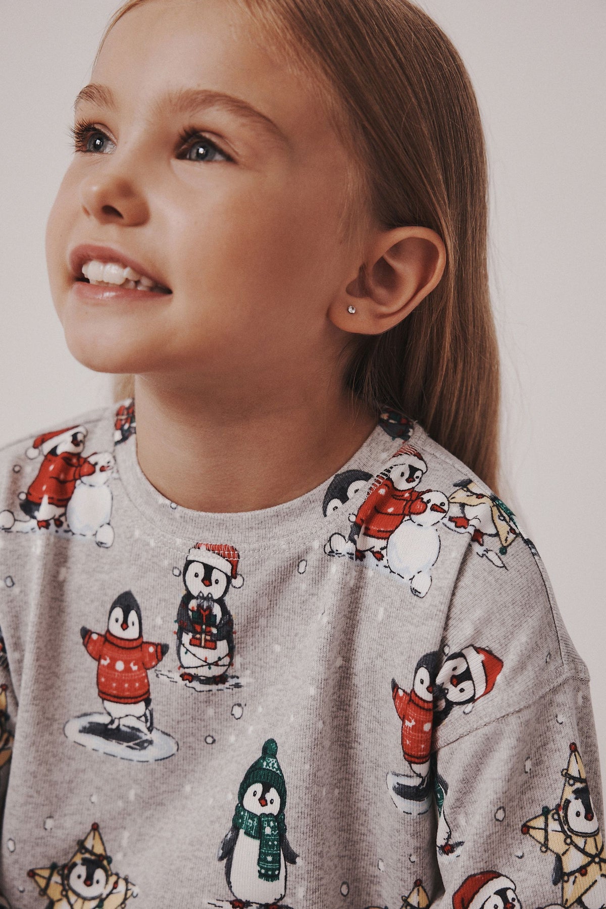 XMAS O1 JOG PENGU GR - Grey, Girls, 9-12 Mths - 16 Yrs, NEXT - imagine 6